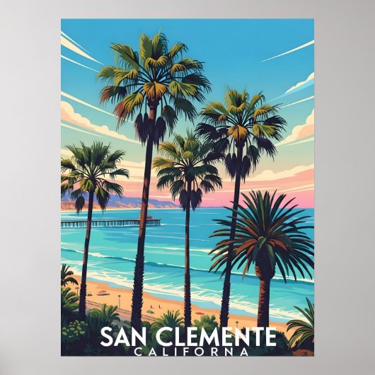 Kustzicht San Clemente Californië Poster (Voorkant)