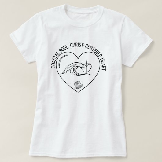Kustziel, Christus-gericht hart – Dames T-shirt (Design voorkant)