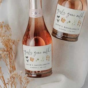 Kustzomer "Girls Gone Mild" Meidenavond Sparkling Wijnetiket