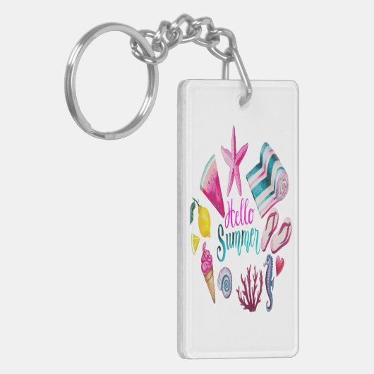 Kustzomeravontuur Sleutelhanger (Voorkant Links)