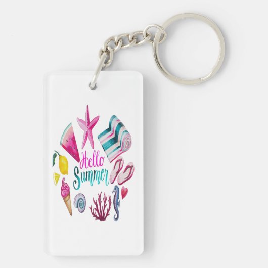 Kustzomeravontuur Sleutelhanger (achterkant)