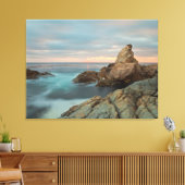 Kustzonneset Canvas Afdruk (Insitu (Woonkamer))