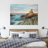 Kustzonneset Canvas Afdruk (Insitu (Slaapkamer))