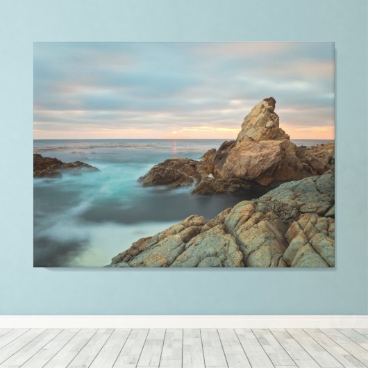 Kustzonneset Canvas Afdruk (Insitu (Houten vloer))