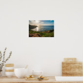 Kustzonsondergang Muurkunst | Oceaan Landschapspri Poster (Keuken)