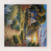 Kustzonsondergang sereniteit legpuzzel (Horizontaal)