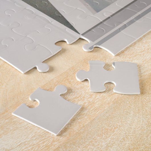 Kustzonsopgang door het raam legpuzzel (Zijkant)