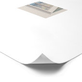 Kustzonsopgang door het raam poster (Hoek)