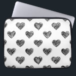 KUSTZWARTE HARTS DOODLES PATROON LAPTOP SLEEVE<br><div class="desc">KUSTZWARTE HARTS DOODLES PATROON LAPTOP SLEEVE</div>
