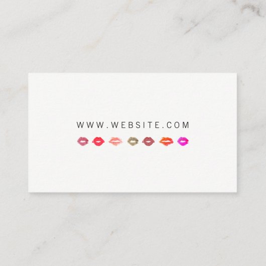 Kusvlekken / Kleurrijk Visitekaartje (Achterkant)