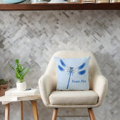 Kut als Sierkussen van de Blauwe Dragonfly