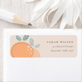 Kut blush Peach Oranje Fruity Bold Address Etiket