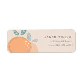 Kut blush Peach Oranje Fruity Bold Address Etiket (Voorkant)