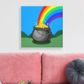 Kut goud en regenboog canvas afdruk (Insitu (Woonkamer))