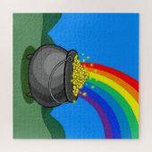 Kut goud en regenboog legpuzzel (Horizontaal)