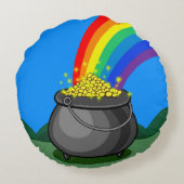 Kut goud en regenboog rond kussen (Achterkant)