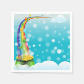 Kut goud en regenboog servet (Voorkant)