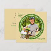 Kut goud - Foto St. Patrick's Day Birthday Inv Kaart (Voorkant / Achterkant)