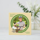 Kut goud - Foto St. Patrick's Day Birthday Inv Kaart (Staand voorkant)