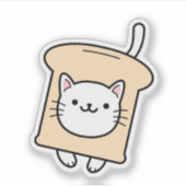 Kut Kat Verkleedpartij Sticker (Voorkant)