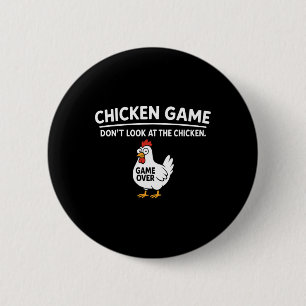 Kut Kippetje Spelletje Kijk Niet Naar Het Kippen G Ronde Button 5,7 Cm