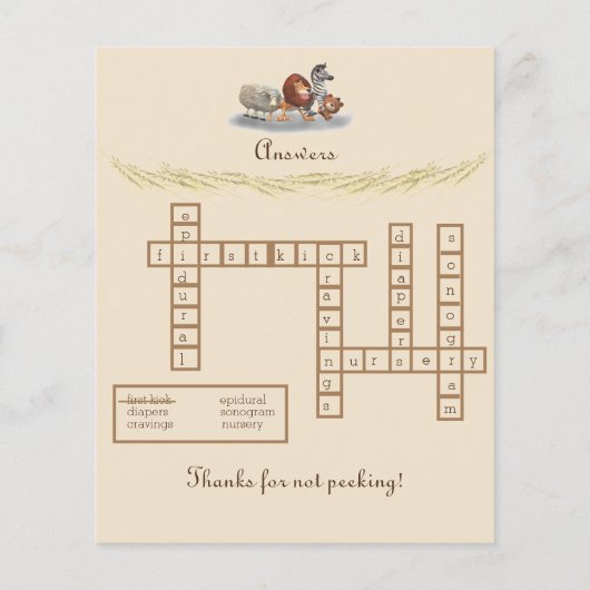 Kut Knuffeldier Thema Kruiswoordspel Flyer (Achterkant)