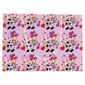 Kut koe met hartenpatroonbeeld large cadeautasje (Achterkant)