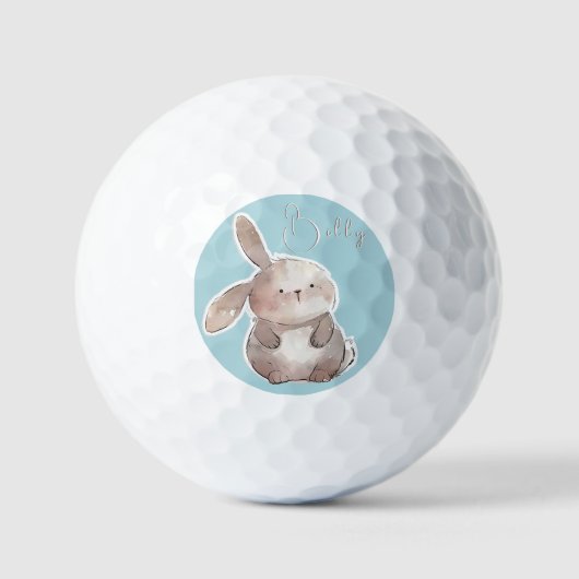 Kut konijn 2, gepersonaliseerd golfballen (Voorkant)