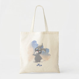 Kut Konijn met Bril Persoonlijk Tote Bag
