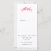 Kut  meisje met roze waterverf rozen-Floral (Achterkant)