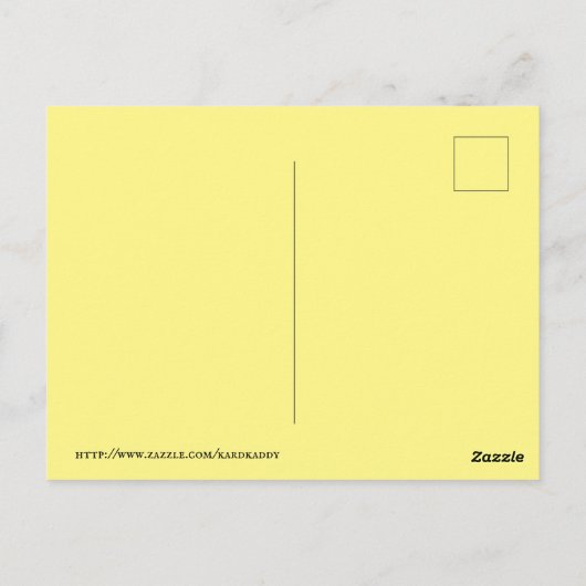 Kut Miss U Beer met ijskap Briefkaart (Achterkant)