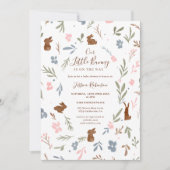 Kut Paasgrieskonijn, klein konijntje baby shower Kaart (Voorkant)