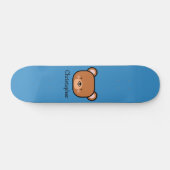 Kut teddybeer gepersonaliseerd  persoonlijk skateboard (Horizontaal)
