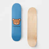 Kut teddybeer gepersonaliseerd  persoonlijk skateboard (Voorkant)