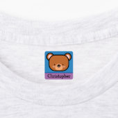 Kut teddybeer met naam labels (Aangebracht)