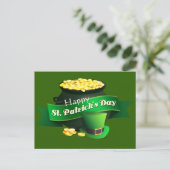Kut van Gold St Patrick's Day Briefkaart (Staand voorkant)