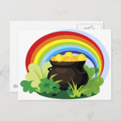 Kut van Gold St. Patrick's Day Gift Briefkaart (Voorkant / Achterkant)