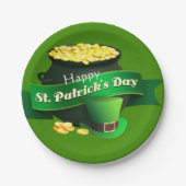 Kut van Gold St Patrick's Day Papieren Bordje (Voorkant)