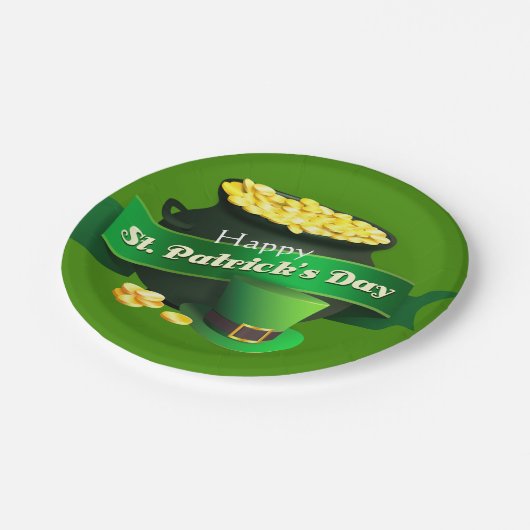 Kut van Gold St Patrick's Day Papieren Bordje (Gekanteld)