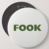 Kut witte kolossale knop ronde button 6,0 cm (Voorkant /achterkant)