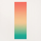 Kut zwarte kattengepersonaliseerde zomergradiënt yogamat (Achterkant)