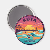 Kuta Beach Indonesië Magneet (Voorkant / Achterkant)