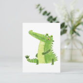 Kutalligator Briefkaart (Staand voorkant)