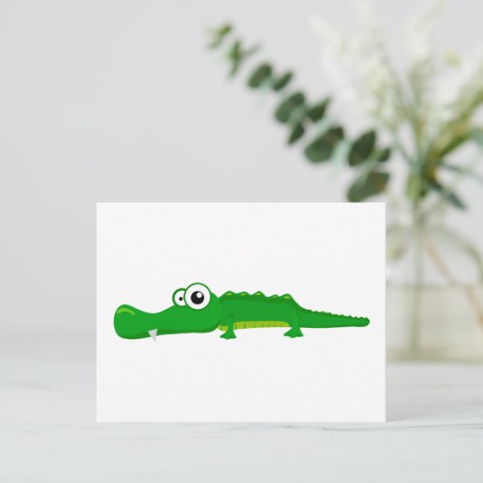 Kutalligator Briefkaart (Staand voorkant)