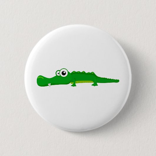 Kutalligator Ronde Button 5,7 Cm (Voorkant)