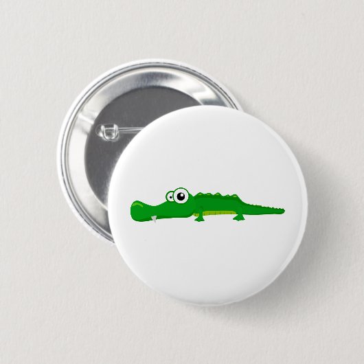 Kutalligator Ronde Button 5,7 Cm (Voorkant /achterkant)