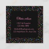 Kutbakkerijplein, 2,5-inch x 2,5-inch Visitekaartj Vierkante Visitekaartje (Achterkant)