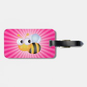 Kutbijen; Roze Bagagelabel (Achterkant horizontaal)