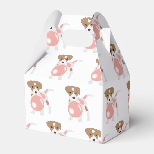 Kutblaasbaar tandvlees van de puppeerblaasballon bedankdoosjes (Achterkant)