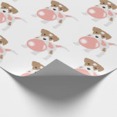 Kutblaasbaar tandvlees van de puppeerblaasballon cadeaupapier (Hoek)